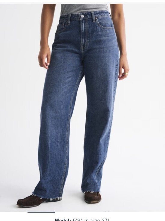 Abercrombie & Fitch Denim - Abercrombie & Fitch Loose High Rise Jeans Women 30/10 Blue Denim Relaxed Y2K